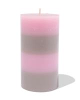 HEMA Stompkaars ⌀7x13cm strepen naturel-roze (lichtroze) - thumbnail
