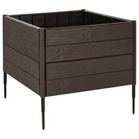 VidaXL Plantenbak verhoogd 120x120x20 cm polypropeen - thumbnail
