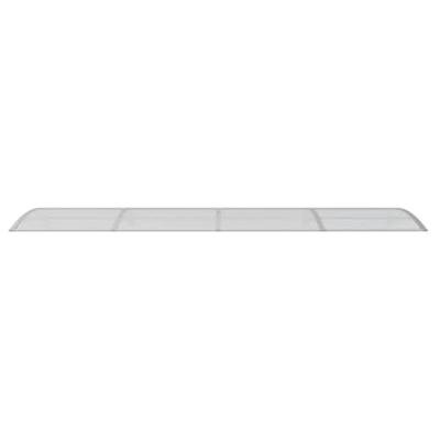 Deurluifel 400x100 cm polycarbonaat grijs - thumbnail