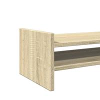 VidaXL Monitorstandaard 100x27x20 cm bewerkt hout sonoma eikenkleurig - thumbnail