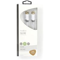 Satelliet- en antennekabel | F male - F male | 2,0 m | Wit - thumbnail