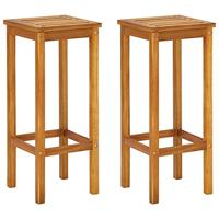 3-delige Balkonbarset massief acaciahout - thumbnail