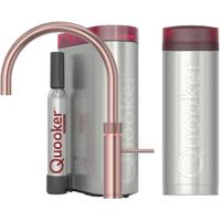 Quooker Fusion Round Keukenkraan Set - Kokend Warm- en Koud Water - Rosé Koper - Inclusief PRO3 Reservoir & CUBE - Direct Gekoeld Bruisend Water - thumbnail