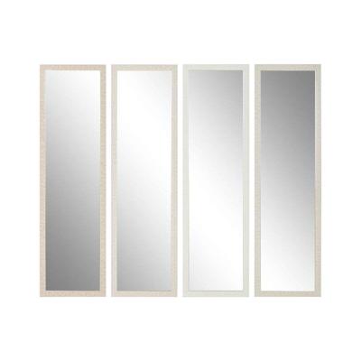 Wandspiegel Home ESPRIT Wit Bruin Beige Grijs Modern (4 Stuks)