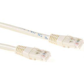 ACT IB8401 U/UTP CAT6 Patchkabel Ivoor - 1 meter