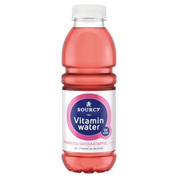 Water Sourcy vitamin framboos/granaatap fles 500ml