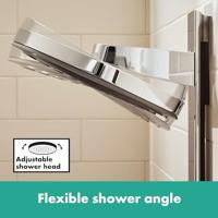 Hansgrohe Regendouche set Pulsify S Showerpipe 2 Jets EcoSmart Met ShowerTablet Select 400 Chroom - thumbnail