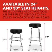 Fender Spaghetti Logo Pick Pouch Barstool 24" Black/Chrome gitaarkruk (61 cm) - thumbnail