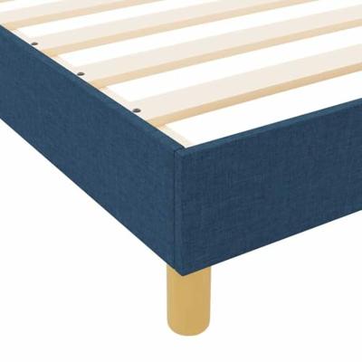 Bedframe met hoofdeinde Blauw 80 x 200 cm Stof