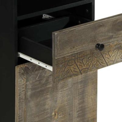 Badkamerkast 38x33x160 cm massief mangohout Badkamerkast 38x33x160 cm massief mangohout