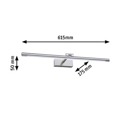 Paulmann Mingo 95567 LED-schilderijlamp 11 W Warmwit Aluminium