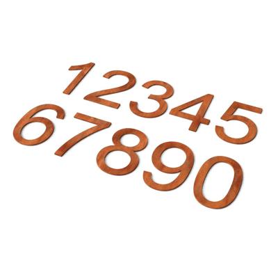 Nummer 8 Model: Huisnummer Cortenstaal Geroba - Geroba Nummer 8 Model: Huisnummer Cortenstaal Geroba - Geroba