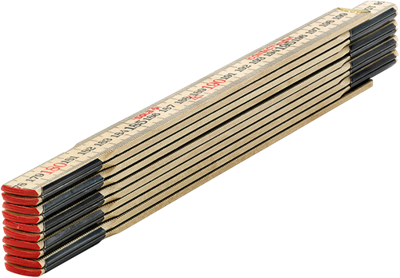 Sola vouwmeter hout 2mtr/10-ledig hc2/10 naturel, klasse 3 (contactmeter) - 53010501