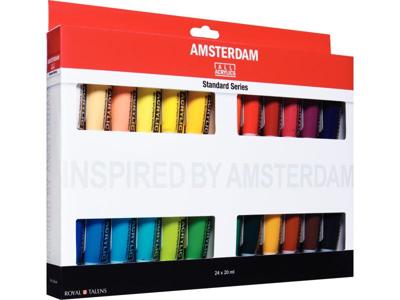 Bruynzeel Amsterdam acrylverf standard set, 24dlg. Bruynzeel Amsterdam acrylverf standard set, 24dlg.