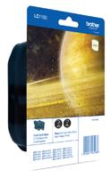 Brother LC-1100BK Black Ink Cartridge 2 stuks - thumbnail
