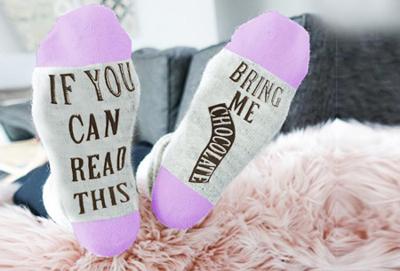 'Bring me chocolate' sokken