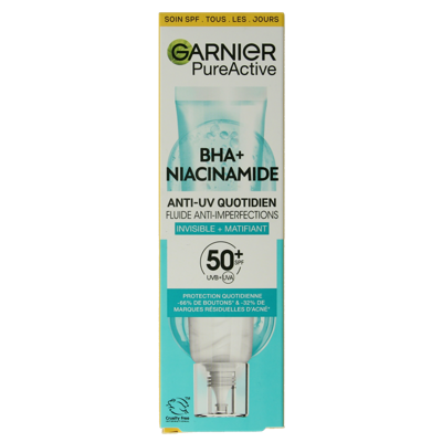 Garnier PureActive BHA+ niacinamide UV fluid SPF50+ 40 Milliliter