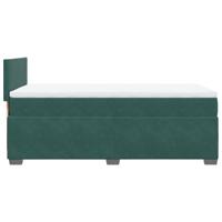 Boxspring met matras fluweel donkergroen 160x200 cm - thumbnail