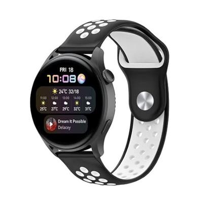 Garmin Vivoactive 4 / 4L - Sport Edition Siliconen band - Zwart + wit Garmin Vivoactive 4 / 4L - Sport Edition Siliconen band - Zwart + wit