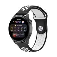 Garmin Vivoactive 4 / 4L - Sport Edition Siliconen band - Zwart + wit - thumbnail