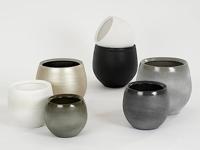 Mica Decorations Douro Bloempot - H18 x Ø20 cm - Mat - Wit - thumbnail