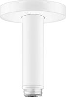 Hansgrohe plafondbevestiging S 100 mm, mat wit - thumbnail
