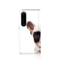 Sony Xperia 1 IV | Telefoonhoesje | Met pasjeshouder | Franse Bulldog - thumbnail