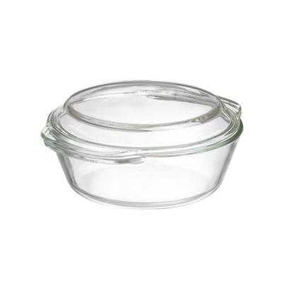 Sareva Ovenschaal met deksel- Hittebestendig glas - ø 19.5 cm / 1.5 liter
