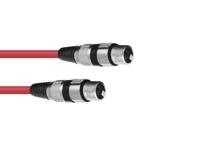 Omnitronic 30220900 XLR Verbindingskabel [1x XLR-stekker 3-polig - 1x XLR-bus 3-polig] 1.50 m Rood - thumbnail