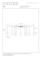 Lucide FIX - Hanglamp - 10xE27 - Zwart - thumbnail