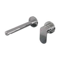 Chrome Edition inbouw wastafelmengkraan, rechte uitloop, rozetten C1 chroom - thumbnail