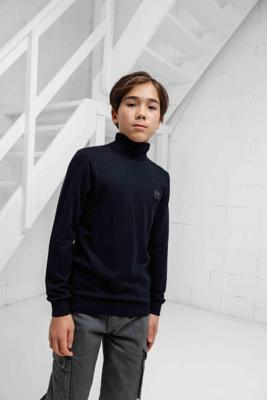 Antony Morato Knitted Col Sweater Kids Donkerblauw - Maat 176 - Kleur: Donkerblauw | Soccerfanshop Antony Morato Knitted Col Sweater Kids Donkerblauw - Maat 176 - Kleur: Donkerblauw | Soccerfanshop