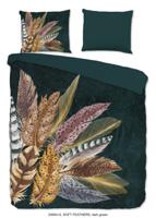 Good Morning Dekbedovertrek "veren" - Groen - (240x200/220 cm) - Katoen - thumbnail