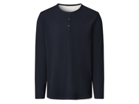 esmara Men Heren longsleeve (Blauw, L) - thumbnail