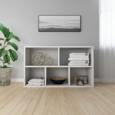 Boekenkast/dressoir 50x25x80 cm spaanplaat wit