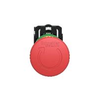 Schneider Electric XB5AS8442 Noodstopknop Metalen frontring, Met NOT-AUS schakelaar, Rond, Terugstelbaar, Vergrendelbaar 120 V/AC 6 A 1x NC IP66, IP67, IP69, - thumbnail