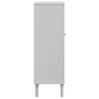 VidaXL Schoenenkast senja 59,5x35x107 cm rattan look grenenhout wit - thumbnail