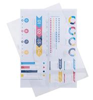 OFFICE products omslagen, A4, PVC, 200 micron, pak van 100 stuks, transparant - thumbnail