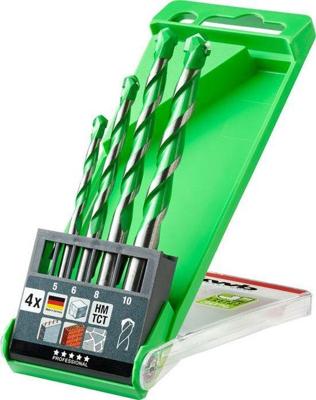 kwb 052800 40CR-staal Graniet boren 4-delig 5 mm, 6 mm, 8 mm, 10 mm Cilinderschacht 1 set(s)