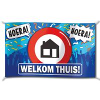 Vlag Welkom Thuis groot - thumbnail