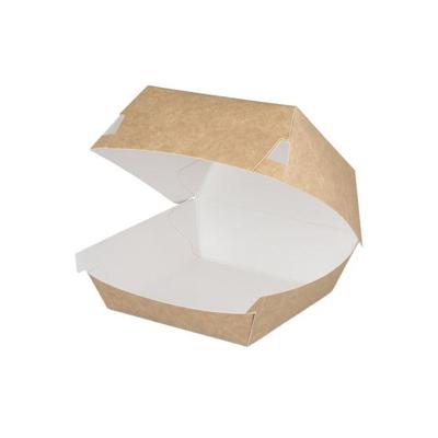 TakeAware Hamburgerbak klein kraft/wit bio (400 stuks)