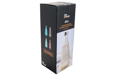 Cosy & Trendy Waterkaraf Atla met RVS Dop - Glas - Sparkling Champagne - 1 liter Cosy & Trendy Waterkaraf Atla met RVS Dop - Glas - Sparkling Champagne - 1 liter