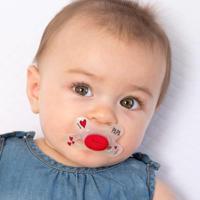 Difrax Fopspeen Natural 0-6m I Love - thumbnail