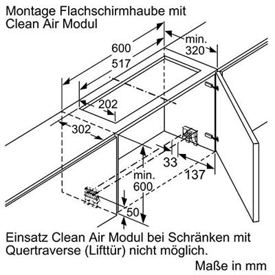 Bosch DWZ1IX1C6 Afzuigkap geïntegreerd - thumbnail