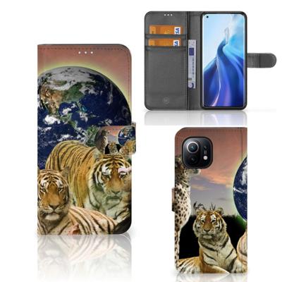 Xiaomi Mi 11 | Telefoonhoesje | Met pasjeshouder | Roofdieren