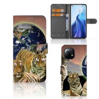 Xiaomi Mi 11 | Telefoonhoesje | Met pasjeshouder | Roofdieren - thumbnail