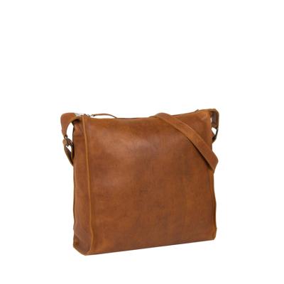 Justified Bags Justified Bags® Nynke Square Leren Schoudertas Cognac