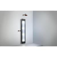 Sunshower Round Plus L infrarood + UV licht opbouw incl. Wandbeugel 185x33x12cm full body Black L0600-L0102-SML0700 - thumbnail