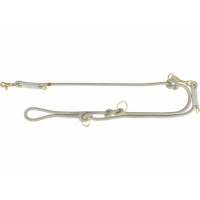 TRIXIE HONDENRIEM SOFT ROPE VERSTELBAAR GRIJS / LICHTGRIJS 200X0,6 CM