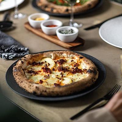 Villeroy & Boch Manufacture Rock Pizzabord zwart 32 cm - thumbnail